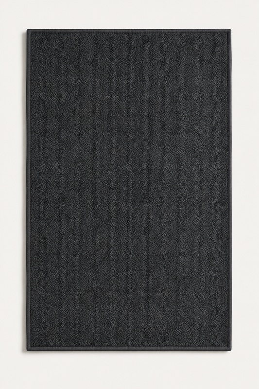 Serviette de séchage MIRE 60 x 90 cm dépliée à plat, microfibre twisted loop anthracite